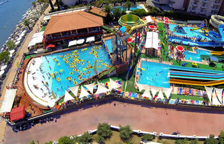 A view from Marmaris Atlantis Water Park