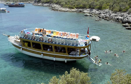 A view from Marmaris All Inclusive Boat Trip